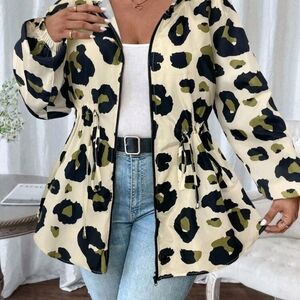 Stylish Women's Leopard Print Jacket